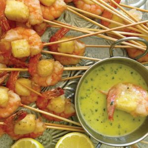 Prawn & Haloumi Skewers